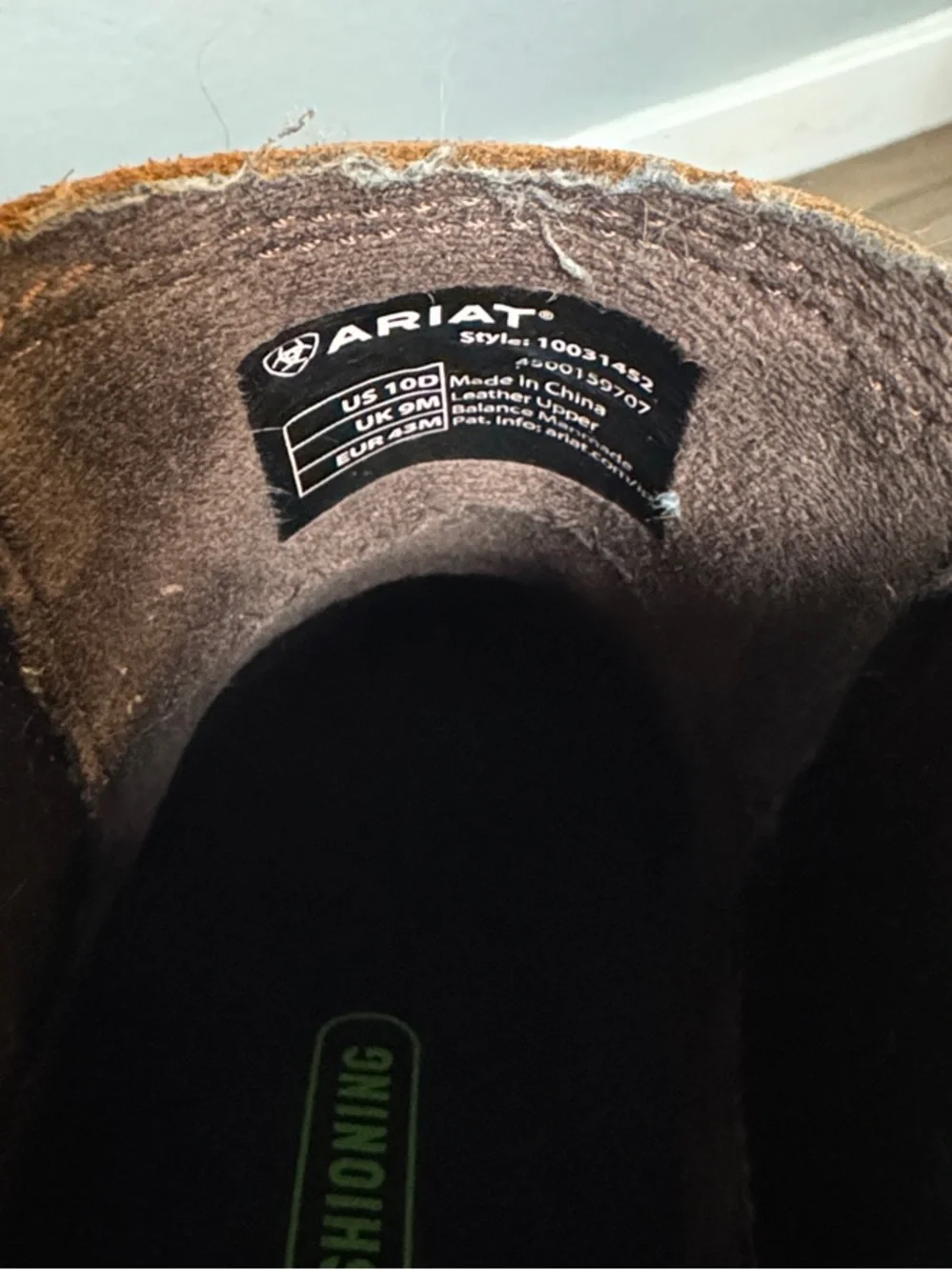 Ariat Brown Leather Western Chelsea Boots - Picture 5 of 5